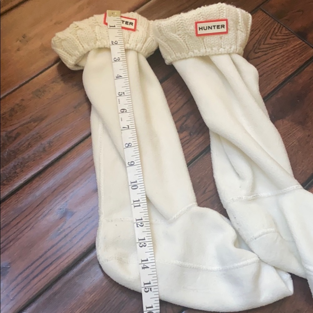 Hunter Boot Socks In Cream Color Size M - image 3